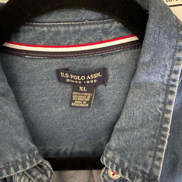 US Polo Assn Ladies Denim dress size XL (never worn) - Picture 8 of 9